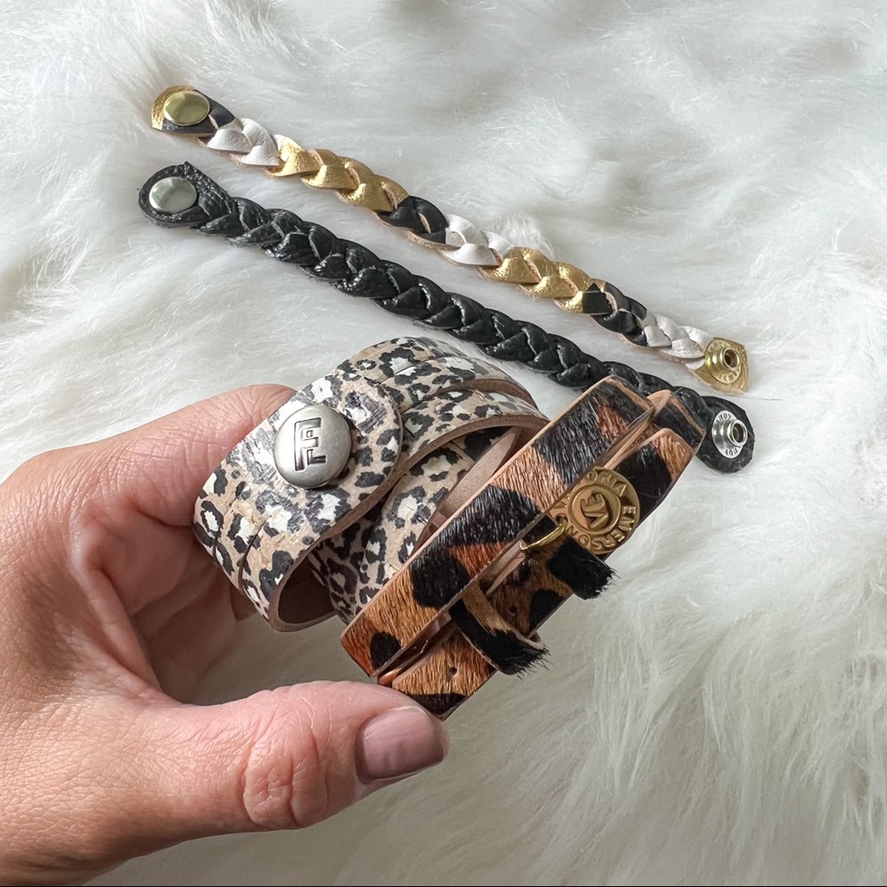 Bracelet Lot - target, flourish leather, Victoria Emerson, Etsy